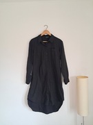 Długa czarna sukienka koszula, Vero Moda