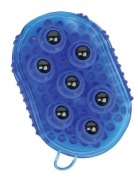 zgrzebło, rękawica z kulkami do masażu konia