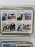 Gwinea Bissau 2008 Mi 3808-11 ark ptaki gazela idealna  pozycja