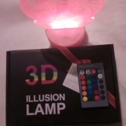 Lampa Nocna LED Piłka nożna 3D RGB +PILOT (regulacja jasności)