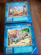 Puzzle 368 elementów. Ravensburger Exit . Dwa zestawy. Cena za komplet.