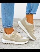 Snekersy bezowe Snekersy N Hit bardzo wygodne 36