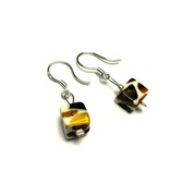 Fiolekart - Kolczyki, biżuteria artystyczna  - bursztyn w żywicy