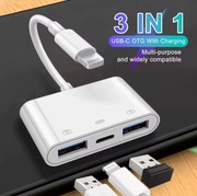 Adapter USB OTG kompatybilny z IPhone Ipad
