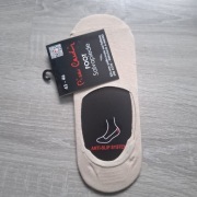 Damskie skarpetki stopki Pierre Cardin Foot Salviapiede Anti-Slip – beżowe