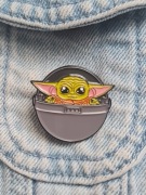 Przypinka emaliowana Star Wars mandalorian grogu