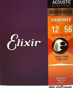 ELIXIR STRUNY DO GITARY AKUSTYCZNEJ 12-56 PHOSPHOR BRONZE NOWE