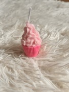 Ręcznie robiona świeczka sojowa - babeczka