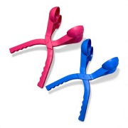 Śnieżkomat łopatka do snieżek | 2 sztuki | niebieski + różowy, stan idealny