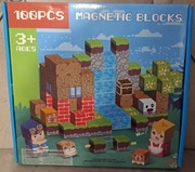 Klocki magnetyczne 100 sztuk 