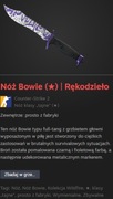 CS:GO CSGO CS2 skin  kosa nóż Bowie Rękodzieło