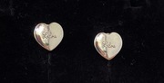 Kolczyki serca srebrne Lilou