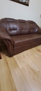 Sofa naturalna skóra rozkładana Warszawa