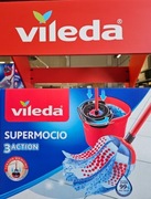 Zestaw Super Mocio 3 action box mop + wiadro Vileda