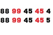 Złoty numer wyjątkowa para 88 99 45 45 4 + 88 99 45 45 5 złote numery