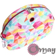 Różowy organizer do Obag MOON LIGHT trójkąty kolorowe ML wnętrze OMAY