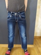 Spodnie Hilfilger 116 jeansowe granat