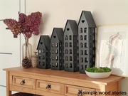 Drewniany domek dekoracyjny handmade - ręcznie robiony / lampion / prezent 