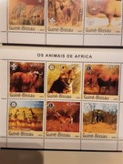 Gwinea Bissau 2003  Mi 2444-9  ark  słoń bawól idealna  pozycja