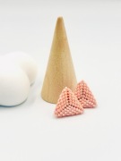 Ładne kolczyki - pudrowy róż:)