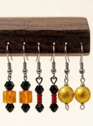 Mini kolczyki - kuliste i sześcian