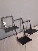 Kwietnik na ścianę, wisząca półka na 3 kwiaty - metal nowy