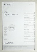 TELEWIZOR SONY BRAVIA 2011 ROK - INSTRUKCJA + DODATKI