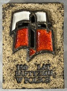 Tabliczka 150 Lat Baptyzmu w Polsce – Pamiątka Ceramika Okolicznościowa