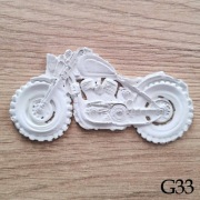 Motocykl klasyczny pełna detali kolorowanka antystresowa 3D z gipsu