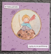 Kartka urodzinowa ręcznie robiona mały książę 