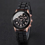 Damski zegarek, lekki, luksusowy CZARNY 