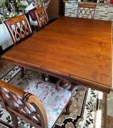 Duży drewniany stół vintage retro