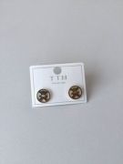 Kolczyki Miś Monetki TTM Wkrętki NOWE