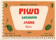 etykieta piwna - browar Leżajsk