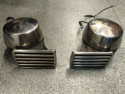 Bosch komplet chromowanych zabytkowych sygnałów dwutonowych 12V