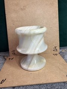 kielich alabaster onyx duzy ciezki - 808g vintage