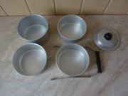 PRL Czworak obiadowy menażka Aluminium SR "Starówka"