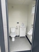 Pawilon kontener sanitarny łazienka WC kemping toaleta prysznic natrysk