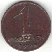 Austria 1 groschen 1925 - 17 mm - nr 3