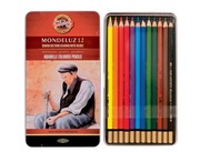 Kredki akwarelowe Mondeluz 3722 12k metalowe etui