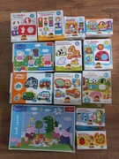 Puzzle dla najmłodszych, m.in.: Peppa, pojazdy oraz zwierzątka.