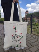 torba ręcznie robiona, zamiennik toreb plastikowych