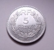 Francja 5 franków 1949 ŁADNA!
