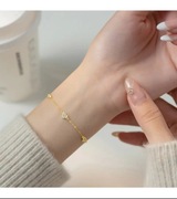 Bransoletka Damska Pozłacana