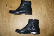 Botki Wojas, r. 37, czarne, skóra, okazja!