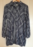 Koszula Japan Style niebiesko biała kratka M używa