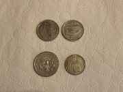 4 srebrne monety