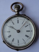 CIEKAWY SREBRNY ZEGAREK KIESZONKOWY