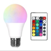 Żarówka LED kolorowa + pilot