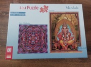 2 in 1 puzzle mandal 1000 + 500 elementów